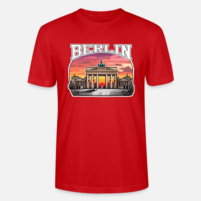 Berlin since 1237 (2) - Stanley/Stella CRAFTER Unisex Organic T-Shirt - red