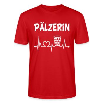 Pälzerin weiss - Stanley/Stella Unisex Bio-T-Shirt CRAFTER - Rot - Vorne - Alina (178cm) & Michal (187cm)