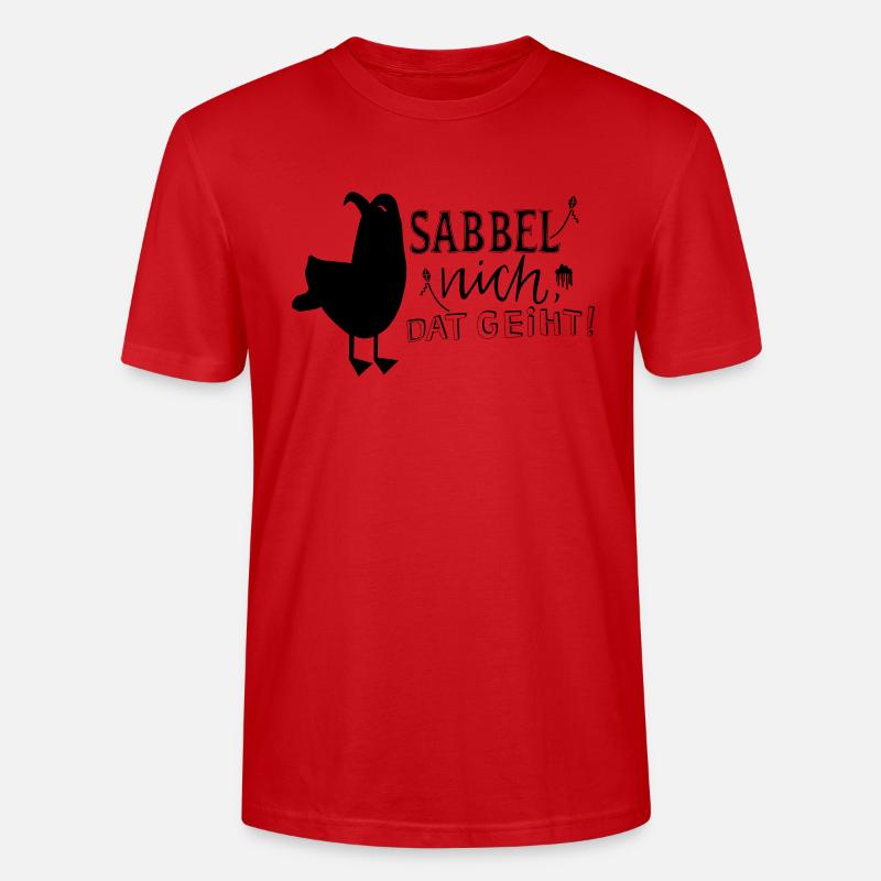 Sabbel nich, dat geiht - Stanley/Stella Unisex Bio-T-Shirt CRAFTER - Rot