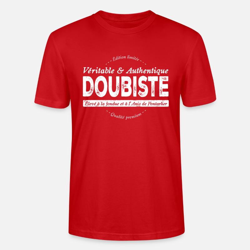 Doubiste du Doubs - T-shirt bio CRAFTER Stanley Stella Unisexe - rouge
