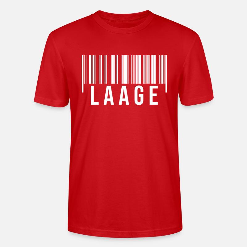 Laage Strichcode - Stanley/Stella Unisex Bio-T-Shirt CRAFTER - Rot