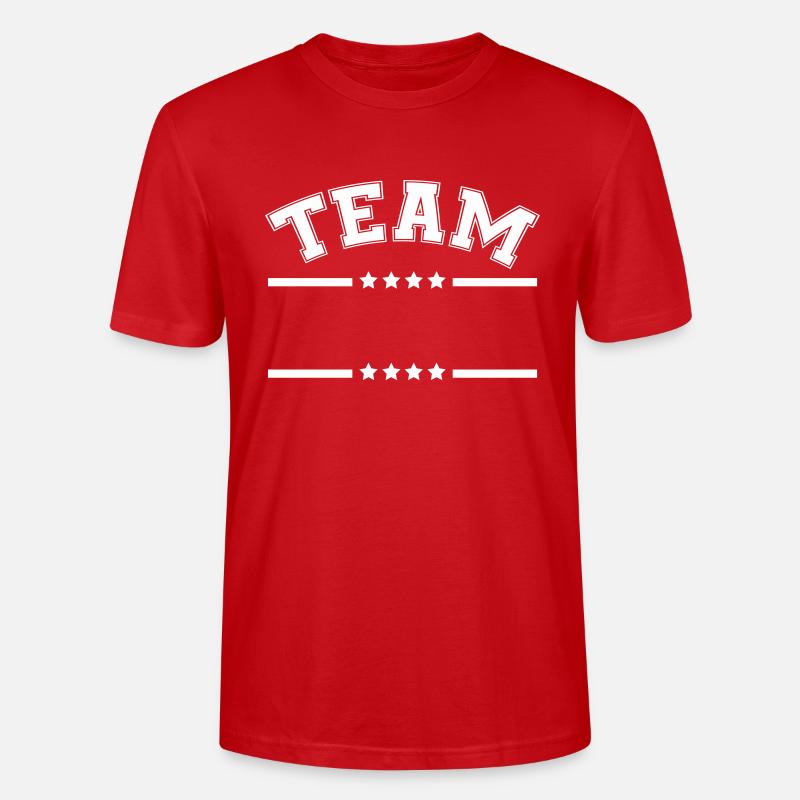 team strich stern - Stanley/Stella Unisex Bio-T-Shirt CRAFTER - Rot