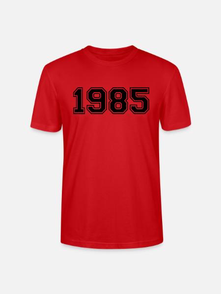 1985 - Stanley/Stella CRAFTER Unisex Organic T-Shirt - red
