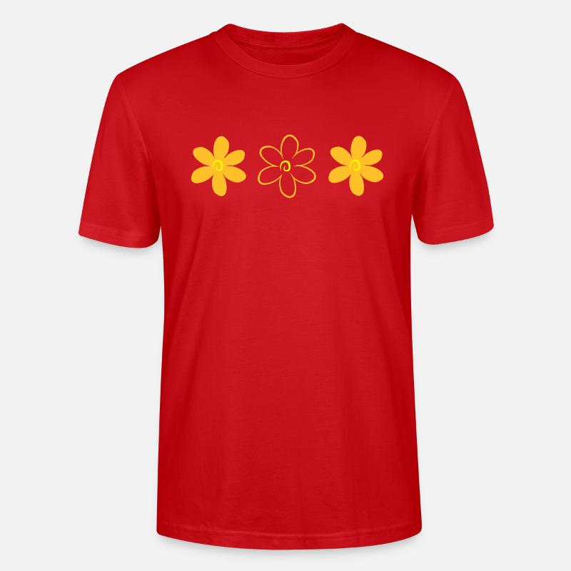Blume - Stanley/Stella Unisex Bio-T-Shirt CRAFTER - Rot