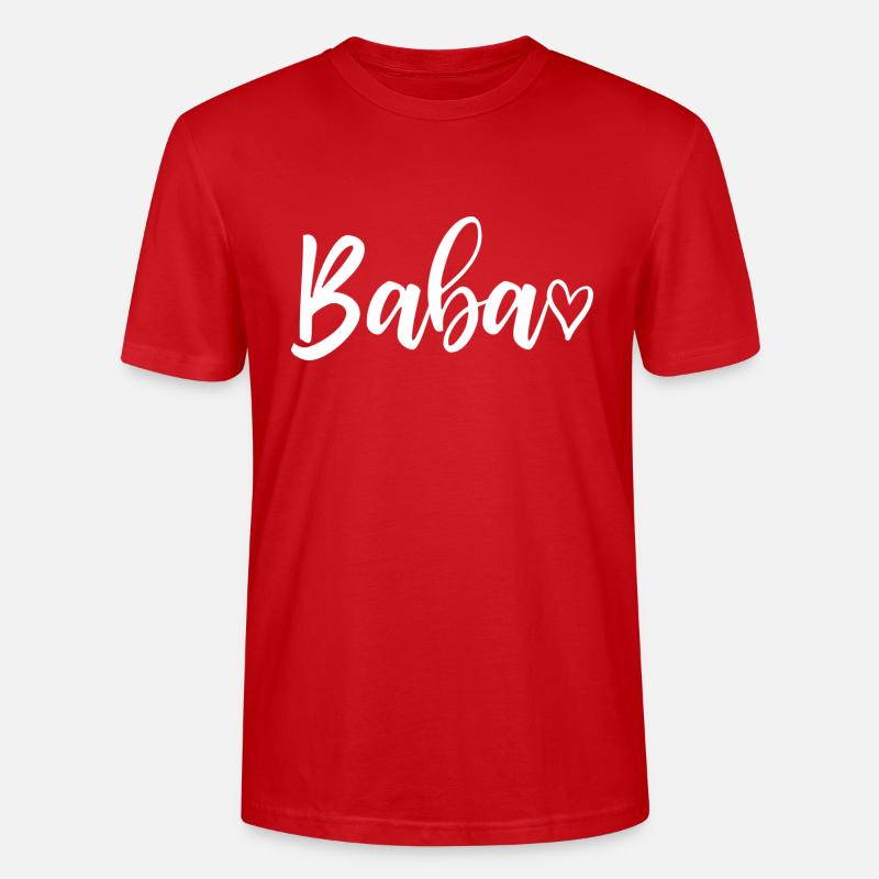 Baba - Geschenk Oma Großmutter Geburtstag - Stanley/Stella Unisex Bio-T-Shirt CRAFTER - Rot