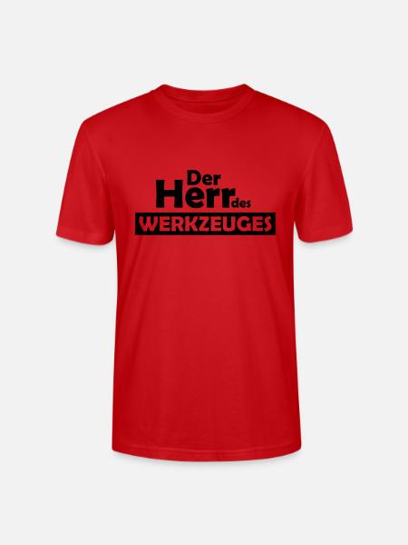 der herr des werkzeuges - Stanley/Stella Unisex Bio-T-Shirt CRAFTER - Rot