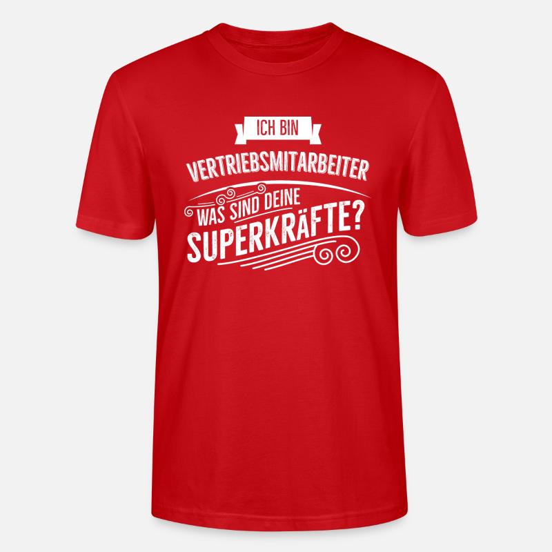Vertriebsmitarbeiter - Stanley/Stella Unisex Bio-T-Shirt CRAFTER - Rot