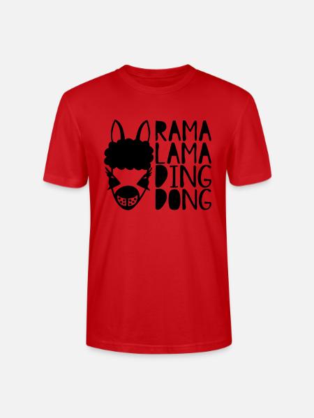 rama lama ding dong - Stanley/Stella CRAFTER Unisex Organic T-Shirt - red