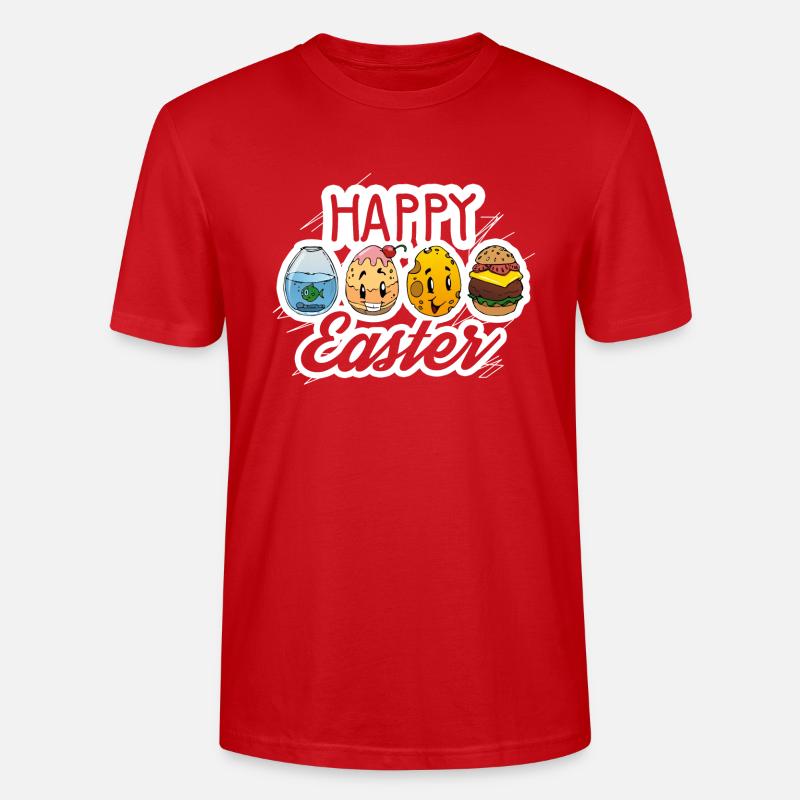 Easter egg Funny Easter - Stanley/Stella CRAFTER Unisex Organic T-Shirt - red