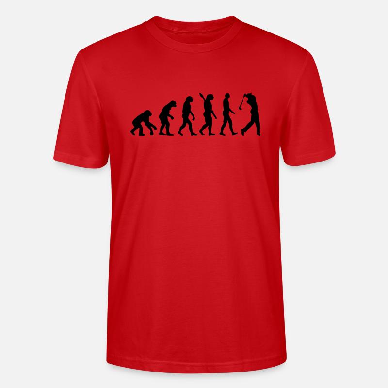 Evolution Golf - Stanley/Stella CRAFTER Unisex Organic T-Shirt - red
