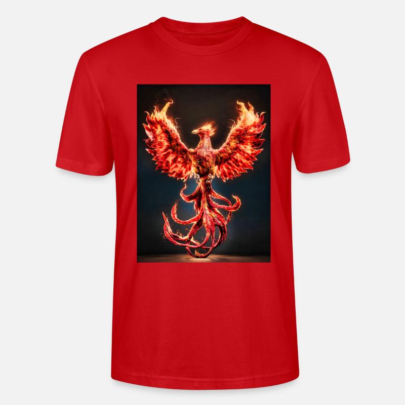 Explosion de Phoenix Firecrest - T-shirt bio CRAFTER Stanley Stella Unisexe - rouge