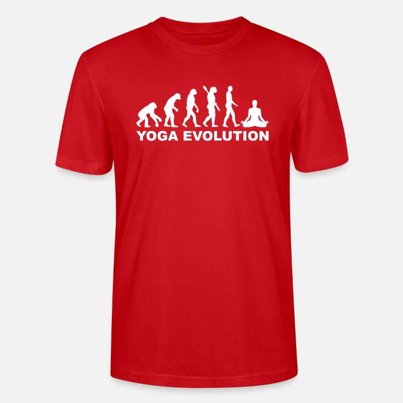Yoga Evolution - T-shirt bio CRAFTER Stanley Stella Unisexe - rouge
