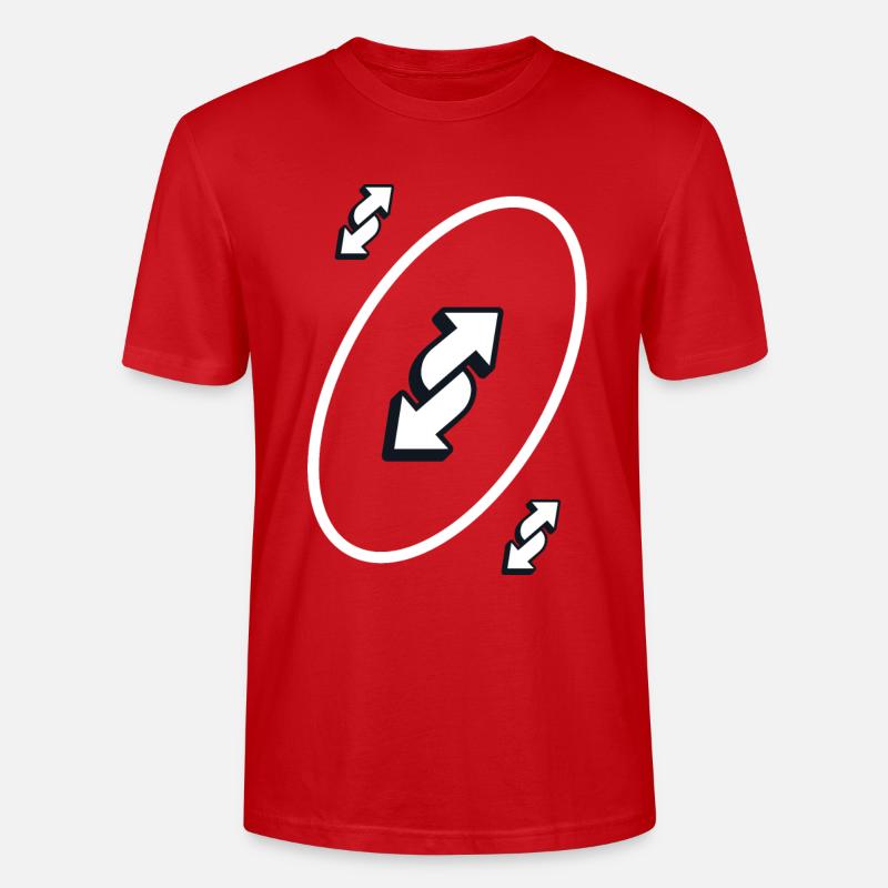 UNO Cartes Inversion - T-shirt bio CRAFTER Stanley Stella Unisexe - rouge