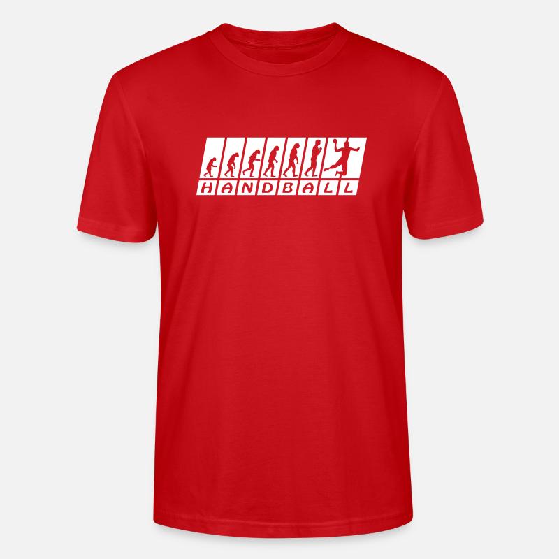 Evolution Handball - Stanley/Stella Unisex Bio-T-Shirt CRAFTER - Rot