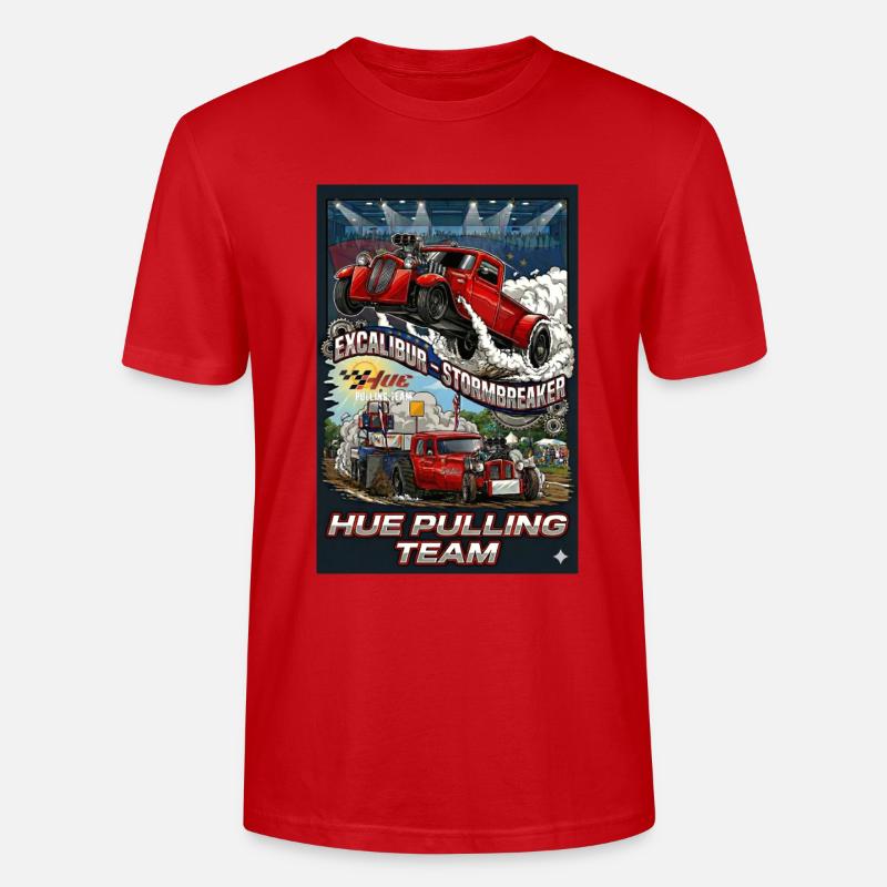 Tshirt_Hue_Pulling_Team - Stanley/Stella Unisex Bio-T-Shirt CRAFTER - Rot