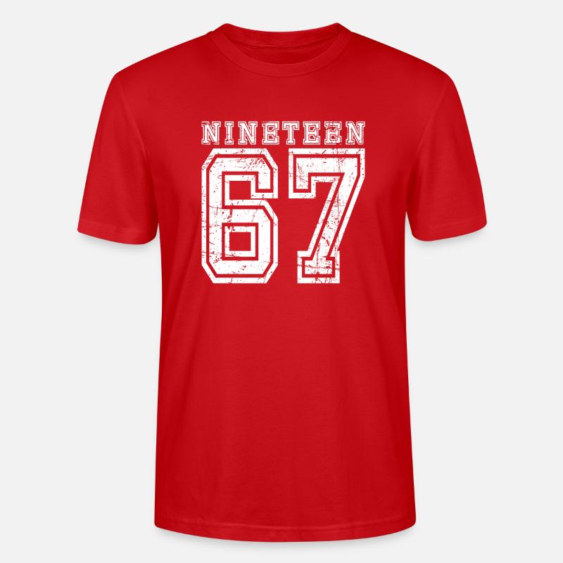 NINETEEN 1967 - Stanley/Stella Unisex Bio-T-Shirt CRAFTER - Rot