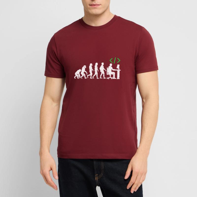 Programmierer Evolution geschenk coder java c++ Stanley/Stella Unisex Bio-T-Shirt CRAFTER