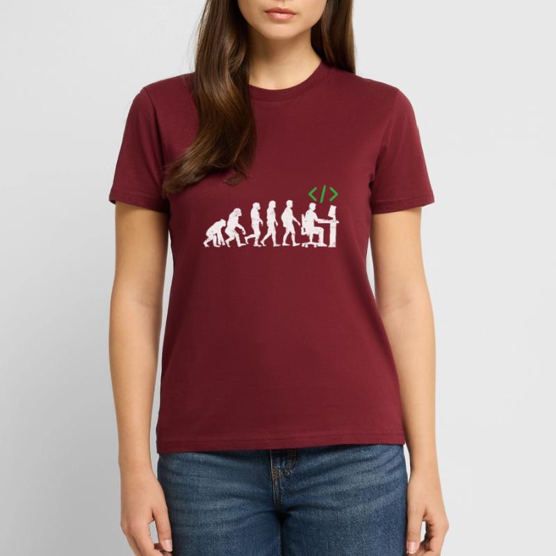 Les programmeurs codeur cadeau évolution java c ++ T-shirt bio CRAFTER Stanley Stella Unisexe