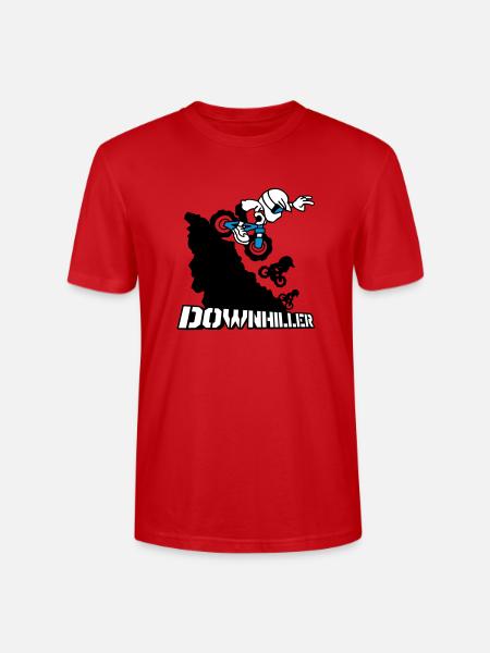 Downhiller - Stanley/Stella CRAFTER Unisex Organic T-Shirt - red