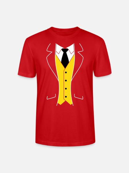 Tuxedo - Stanley/Stella CRAFTER Unisex Organic T-Shirt - red