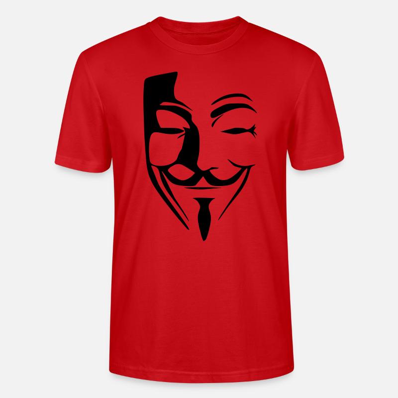 anónimo anonymous - Stanley/Stella Unisex Bio-T-Shirt CRAFTER - Rot
