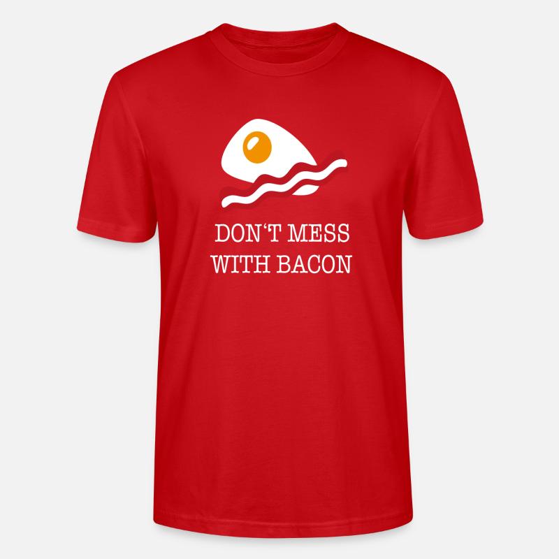 Bacon - Stanley/Stella CRAFTER Unisex Organic T-Shirt - red