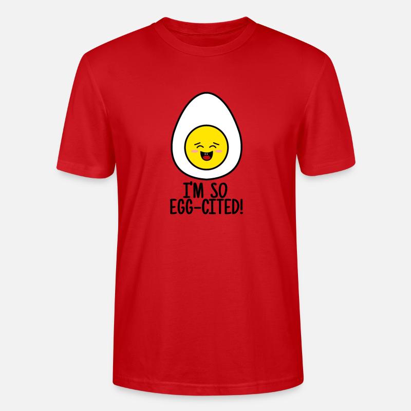 Ei Egg-Cited - Stanley/Stella Unisex Bio-T-Shirt CRAFTER - Rot