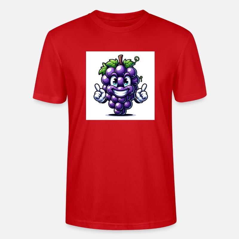 Weintrauben - Stanley/Stella Unisex Bio-T-Shirt CRAFTER - Rot