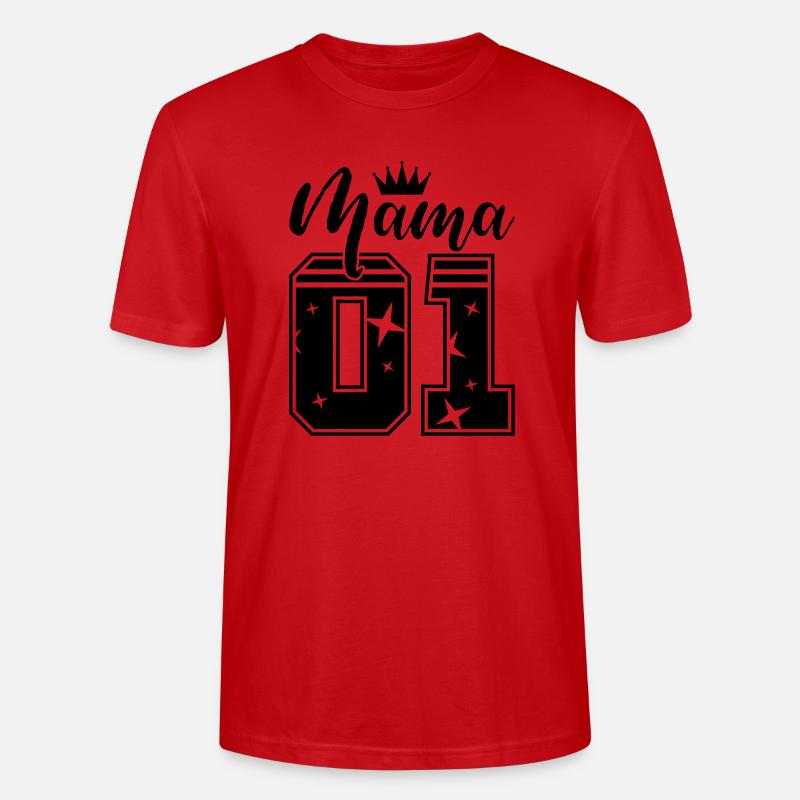 mama 01 krone - Stanley/Stella Unisex Bio-T-Shirt CRAFTER - Rot
