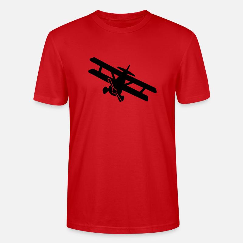 biplan_b1 - T-shirt bio CRAFTER Stanley Stella Unisexe - rouge