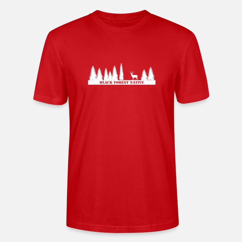 Black Forest Native - Stanley/Stella CRAFTER Unisex Organic T-Shirt - red
