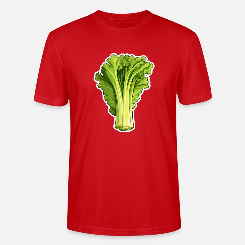 Stangensellerie oder Staudensellerie - Stanley/Stella Unisex Bio-T-Shirt CRAFTER - Rot