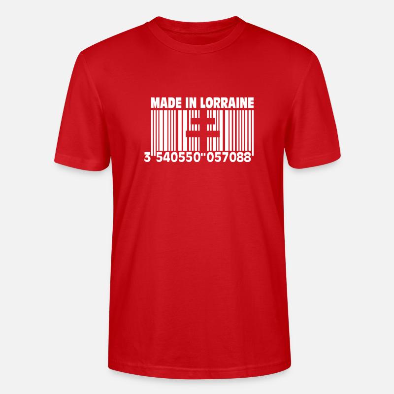 Made in Lothringen II - Stanley/Stella Unisex Bio-T-Shirt CRAFTER - Rot