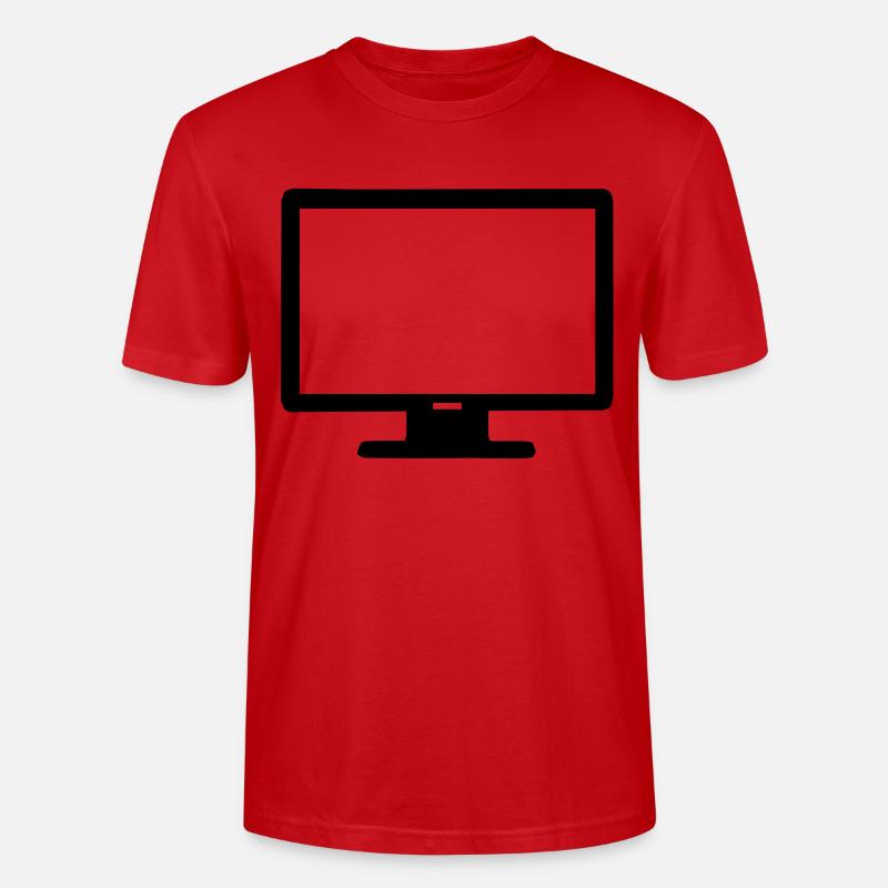 Computer Bildschirm - Stanley/Stella Unisex Bio-T-Shirt CRAFTER - Rot
