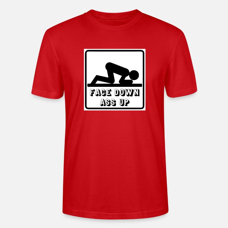 Face Down Ass Up - Stanley/Stella Unisex Bio-T-Shirt CRAFTER - Rot