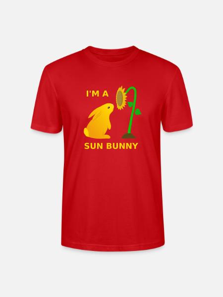 sun cottentail / Sonnenhäschen - Stanley/Stella Unisex Bio-T-Shirt CRAFTER - Rot