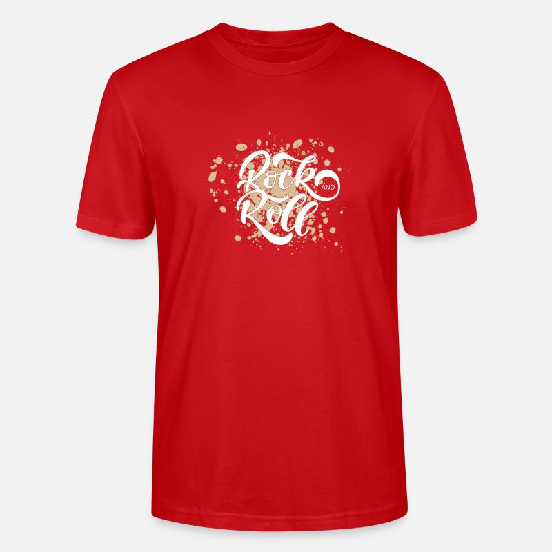 Rock 'n' Roll - Stanley/Stella Unisex Bio-T-Shirt CRAFTER - Rot