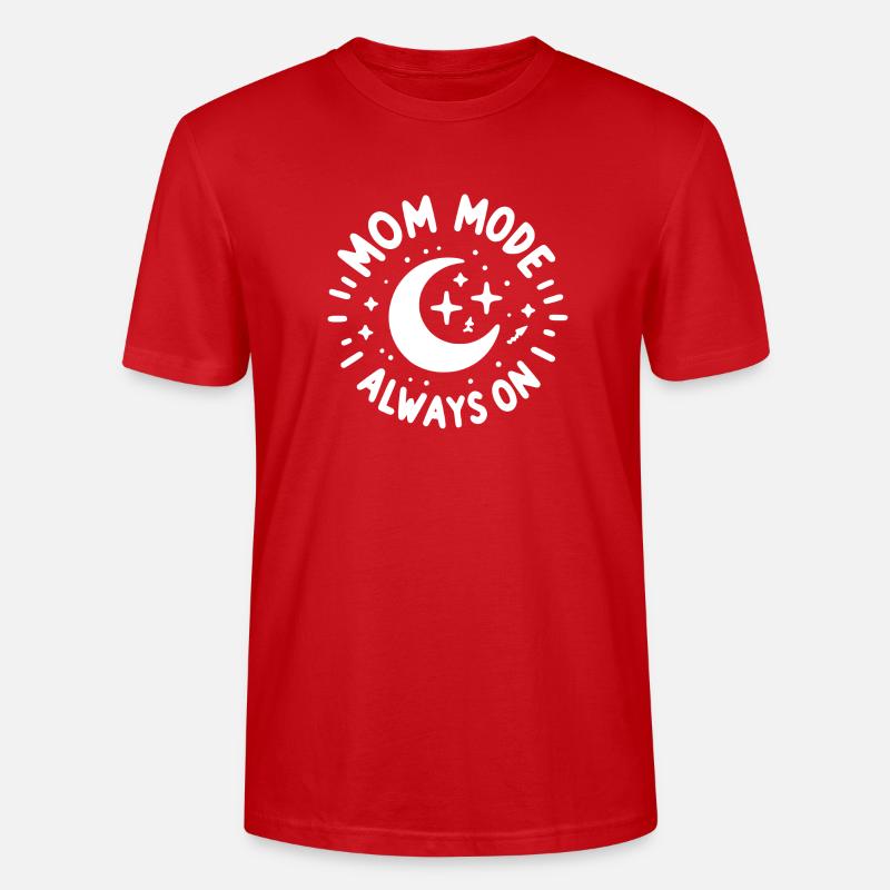 Mama-Modus: Immer eingeschaltet - Stanley/Stella Unisex Bio-T-Shirt CRAFTER - Rot