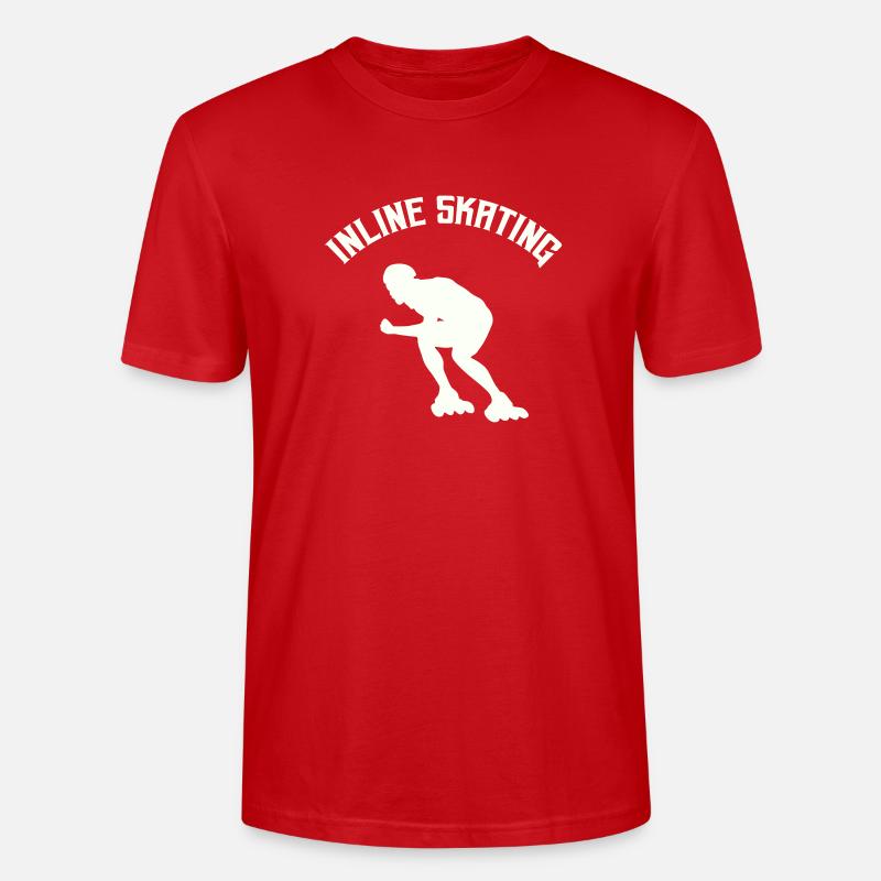 Roller - T-shirt bio CRAFTER Stanley Stella Unisexe - rouge