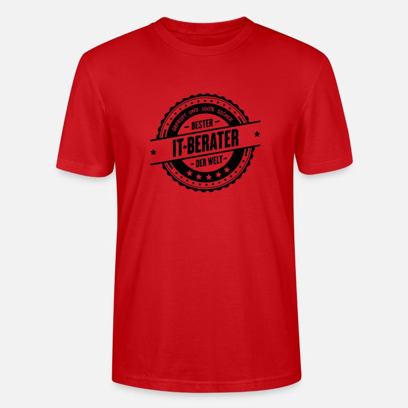 Bester IT-Berater - Stanley/Stella Unisex Bio-T-Shirt CRAFTER - Rot