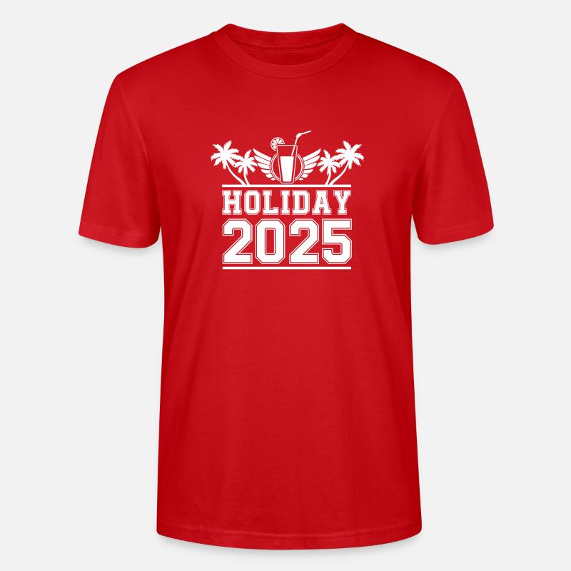 Vacances 2025 - T-shirt bio CRAFTER Stanley Stella Unisexe - rouge