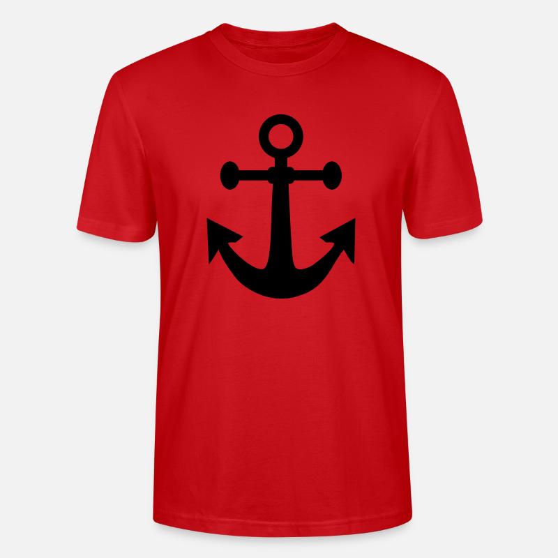 Anker Schiff Seefahrt - Stanley/Stella Unisex Bio-T-Shirt CRAFTER - Rot