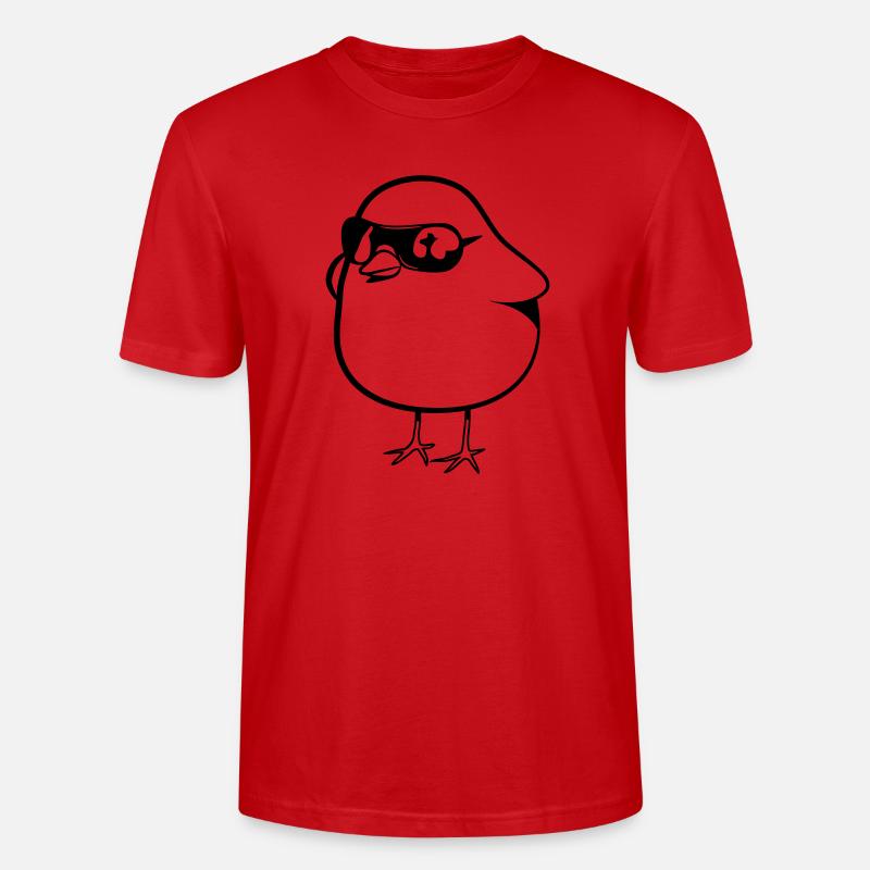 symbole douce poussin - T-shirt bio CRAFTER Stanley Stella Unisexe - rouge