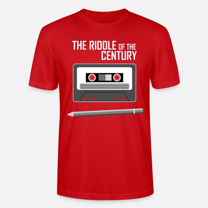 Cassette - L'énigme du siècle - T-shirt bio CRAFTER Stanley Stella Unisexe - rouge