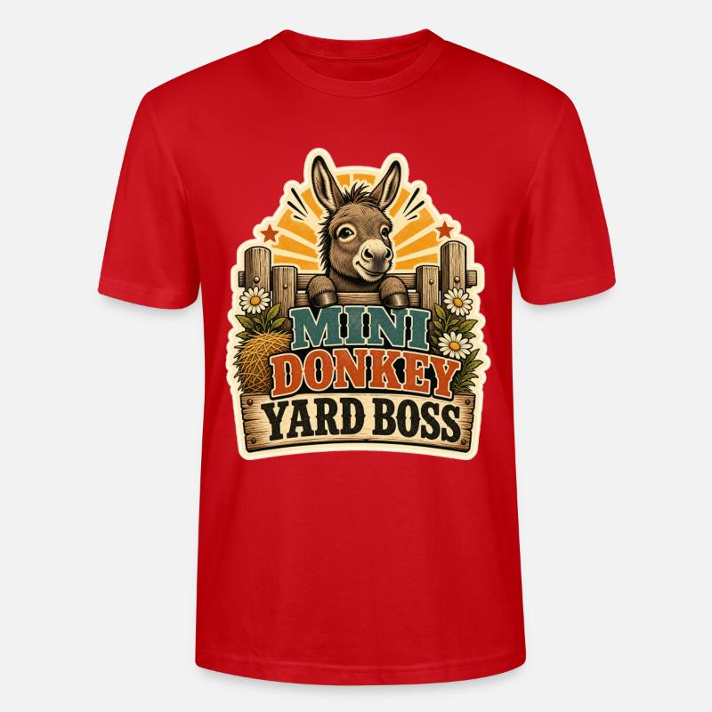 DONKEY YARD - Stanley/Stella Unisex Bio-T-Shirt CRAFTER - Rot