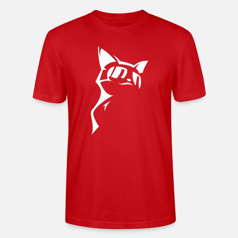 Cool Cat - Stanley/Stella Unisex Bio-T-Shirt CRAFTER - Rot