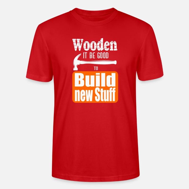 Construisez de nouvelles choses - T-shirt bio CRAFTER Stanley Stella Unisexe - rouge