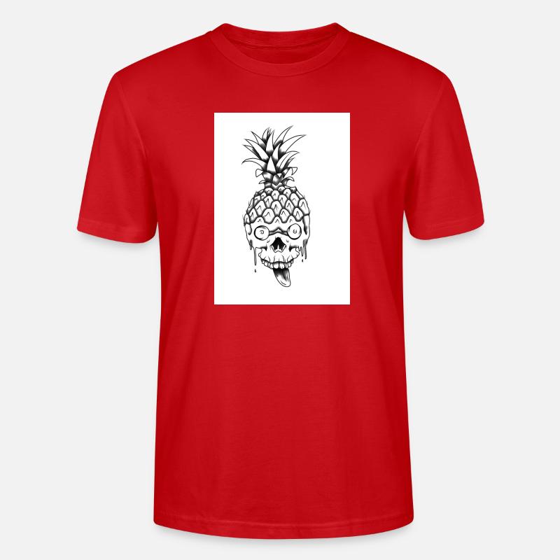 Crazy Pineapple - Stanley/Stella Unisex Bio-T-Shirt CRAFTER - Rot