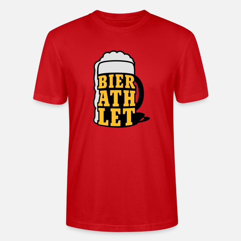 Bierathlet - Stanley/Stella Unisex Bio-T-Shirt CRAFTER - Rot