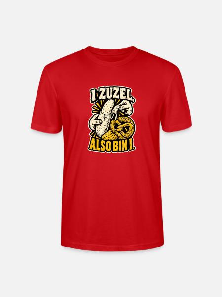 I zuzel also bin i - Stanley/Stella Unisex Bio-T-Shirt CRAFTER - Rot